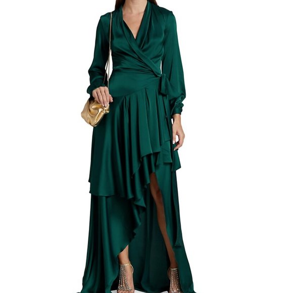 PatBO High Low Maxi Wrap Maxi Dress-NWT - Picture 2 of 9
